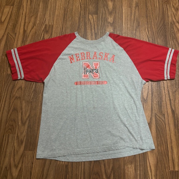 Men’s Nebraska Cornhuskers Short Sleeve Tee * Size XXL * Large Print - Picture 1 of 10